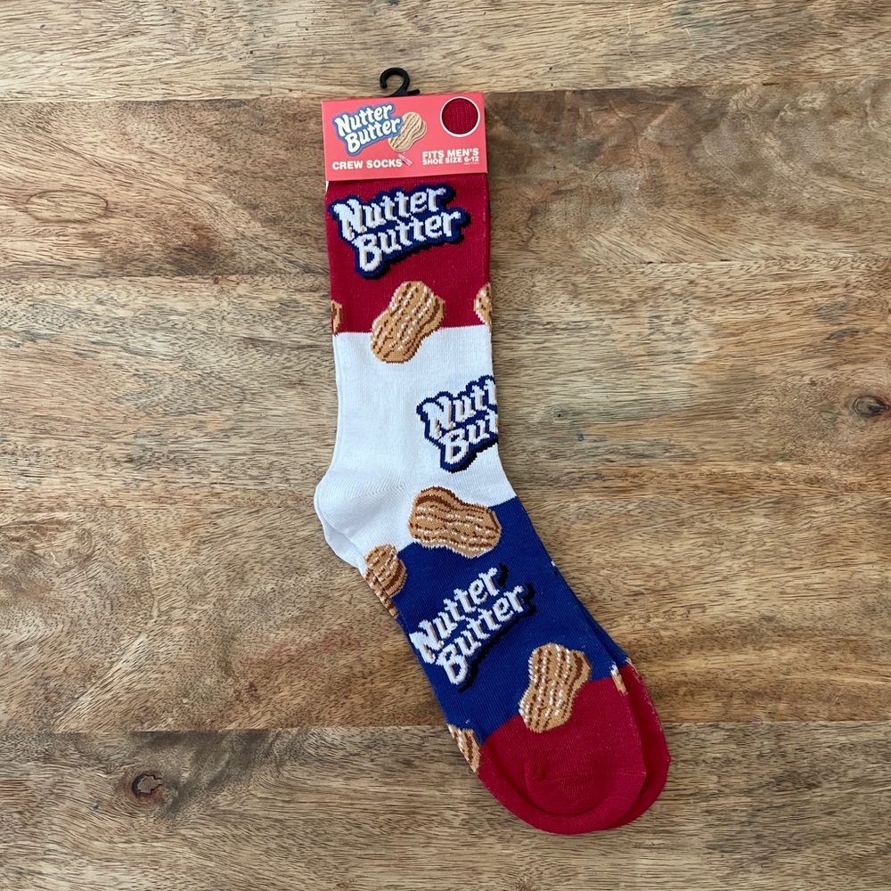 5/$20 NEW Adult Nutter Butter Cookie Socks